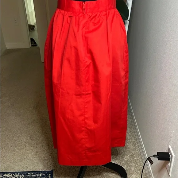 Vintage Red A-line Women's Skirt size 8 - Picture 4 of 8